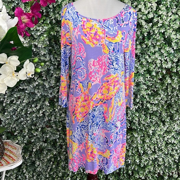 Lilly Pulitzer Lilac Verbena So Snappy Marlowe Dress NWOT - Picture 1 of 13